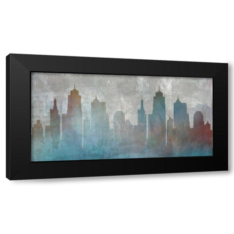 Urban Reflections Black Modern Wood Framed Art Print by Duncan-He, Louis