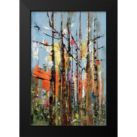 Eclectic Forest Black Modern Wood Framed Art Print by Meyers, Rebecca