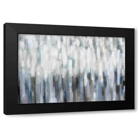 Silver Rain Black Modern Wood Framed Art Print with Double Matting by Parker, Karen Lorena