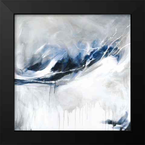 Silver Lining Black Modern Wood Framed Art Print by Parker, Karen Lorena