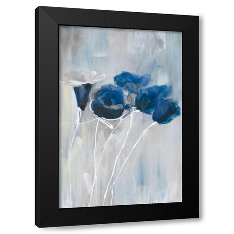 Floral Chic Black Modern Wood Framed Art Print with Double Matting by Parker, Karen Lorena