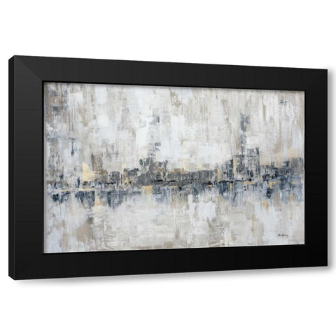 Winter Melt Black Modern Wood Framed Art Print with Double Matting by Armstrong, Parm