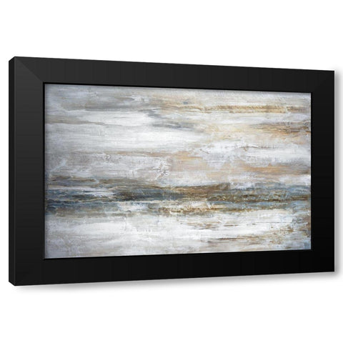 Mirage I Black Modern Wood Framed Art Print with Double Matting by Fontaine, Stephane