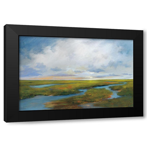 Brilliant Days End Black Modern Wood Framed Art Print by Jackson, Victoria