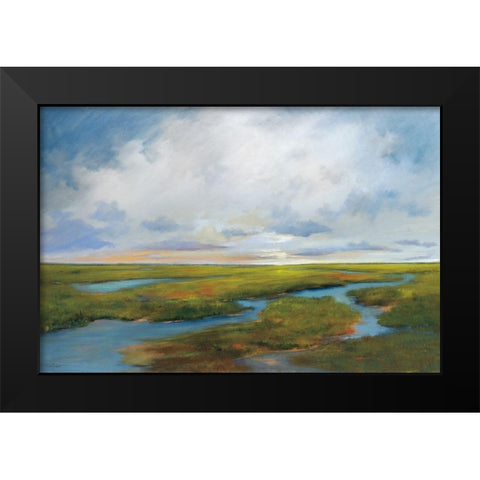 Brilliant Days End Black Modern Wood Framed Art Print by Jackson, Victoria