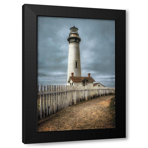 Pigeon Point Lighthouse-CA Black Modern Wood Framed Art Print by Cahill, Michael