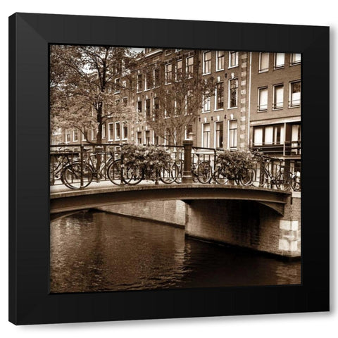 Autumn in Amsterdam III Black Modern Wood Framed Art Print by Maihara, Jeff