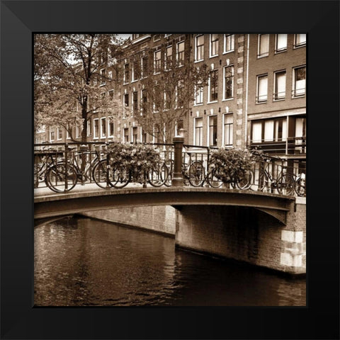 Autumn in Amsterdam III Black Modern Wood Framed Art Print by Maihara, Jeff