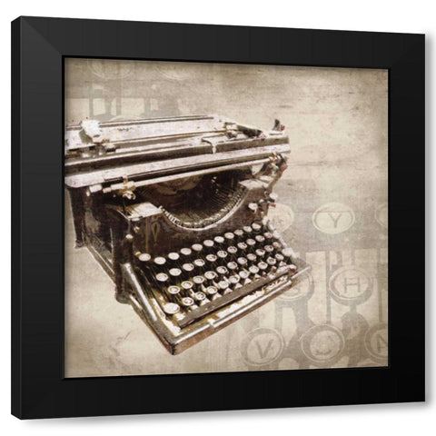 On My Desk I Black Modern Wood Framed Art Print with Double Matting by Venter, Tandi