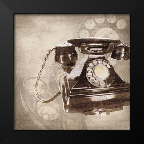 On My Desk II Black Modern Wood Framed Art Print by Venter, Tandi