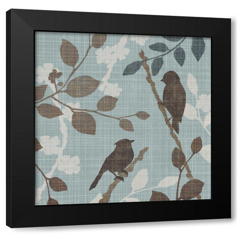 A Sparrows Garden II Black Modern Wood Framed Art Print by Venter, Tandi