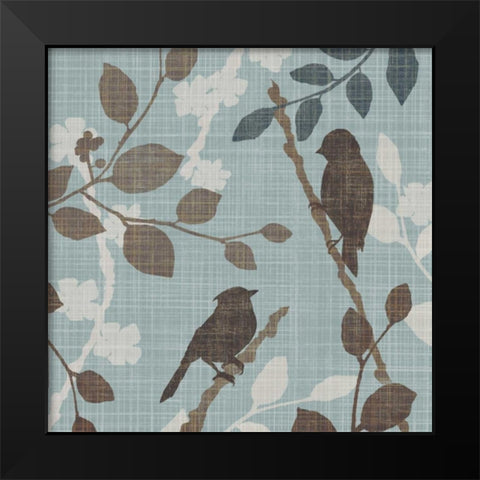 A Sparrows Garden II Black Modern Wood Framed Art Print by Venter, Tandi