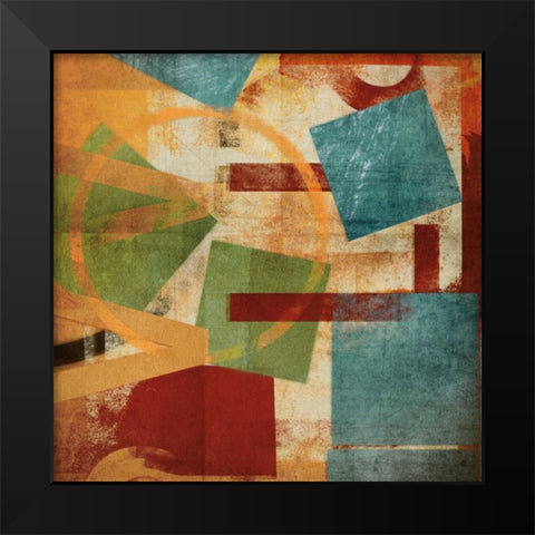 Alphabet Soup I Black Modern Wood Framed Art Print by NOAH