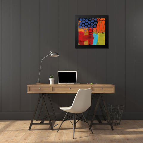 Phenomenal Energy Black Modern Wood Framed Art Print by Baker, Brent