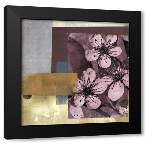 Spring Forward II Black Modern Wood Framed Art Print with Double Matting by NOAH