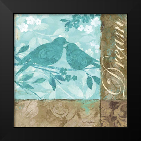 Dream Black Modern Wood Framed Art Print by Mallett, Keith