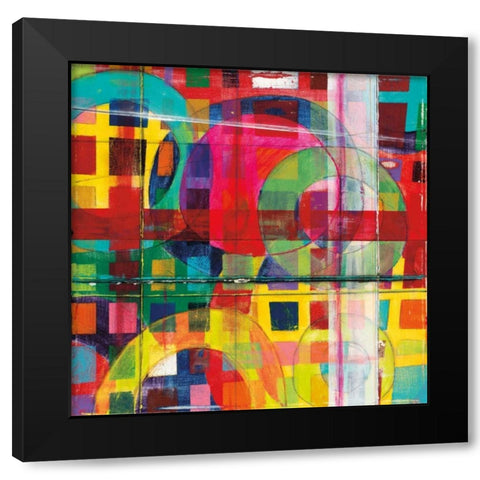 Bigger Houses Black Modern Wood Framed Art Print by Vida, Dante