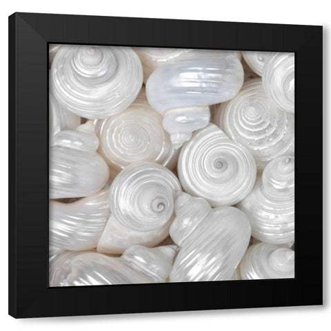 Opalesque I Black Modern Wood Framed Art Print with Double Matting by Frank, Assaf
