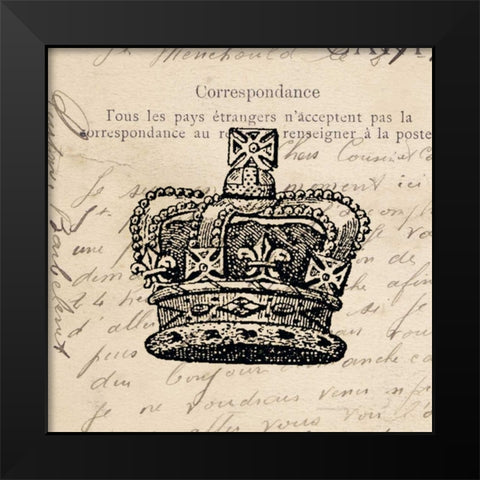 Royalty I Black Modern Wood Framed Art Print by Berg, Sabine