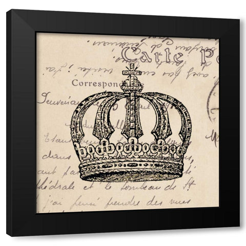 Royalty II Black Modern Wood Framed Art Print by Berg, Sabine