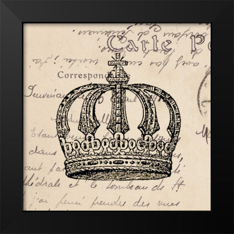 Royalty II Black Modern Wood Framed Art Print by Berg, Sabine