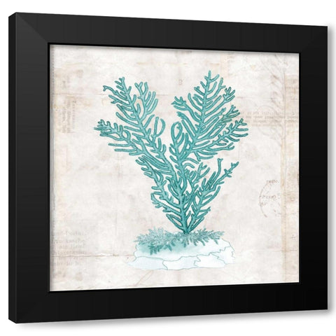 Under the Sea II Black Modern Wood Framed Art Print by Berg, Sabine