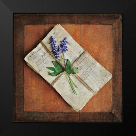 Letters To Home II Black Modern Wood Framed Art Print by Atria, Cristin