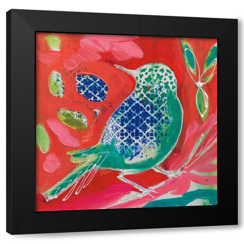 Petite Bird II Black Modern Wood Framed Art Print by Brooks, Amanda J.