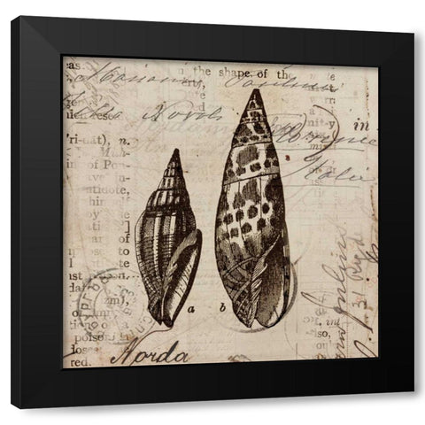 Ocean Collection III Black Modern Wood Framed Art Print by Berg, Sabine