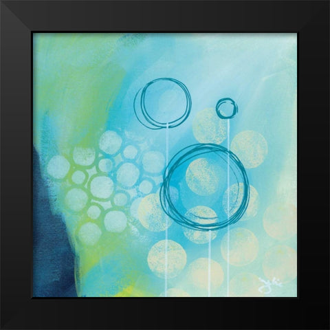 Fortune Fool Black Modern Wood Framed Art Print by Hawkins, Julie