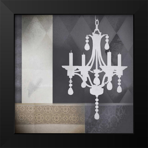 Crystal Light II Black Modern Wood Framed Art Print by Noah