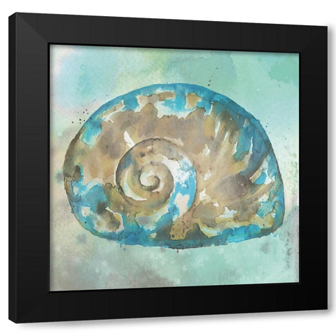 Sand II Black Modern Wood Framed Art Print by Fontaine, Stephane