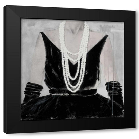 The Way She Looks Tonight Black Modern Wood Framed Art Print with Double Matting by Stajan-Ferkul, Andrea