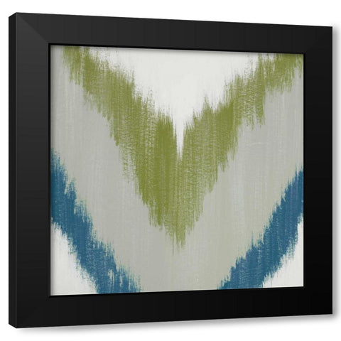 Zigs n Zags I Black Modern Wood Framed Art Print by Vindedzis, Rita