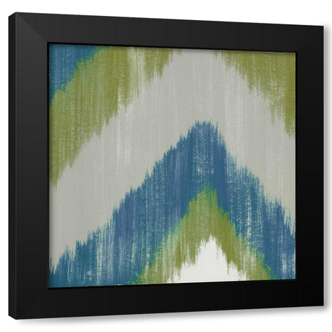 Zigs n Zags II Black Modern Wood Framed Art Print with Double Matting by Vindedzis, Rita
