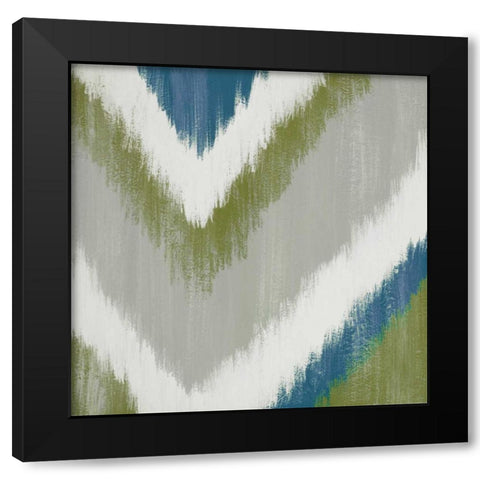 Zigs n Zags III Black Modern Wood Framed Art Print by Vindedzis, Rita