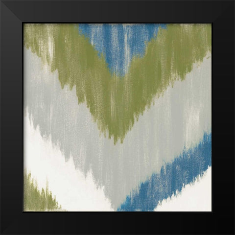 Zigs n Zags IV Black Modern Wood Framed Art Print by Vindedzis, Rita