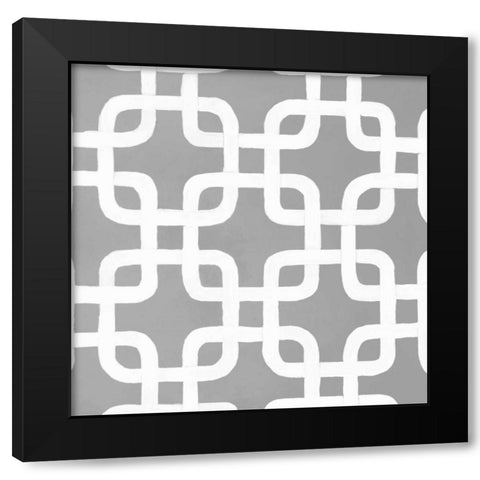 Latticework Tile IV Black Modern Wood Framed Art Print by Smith, Hope
