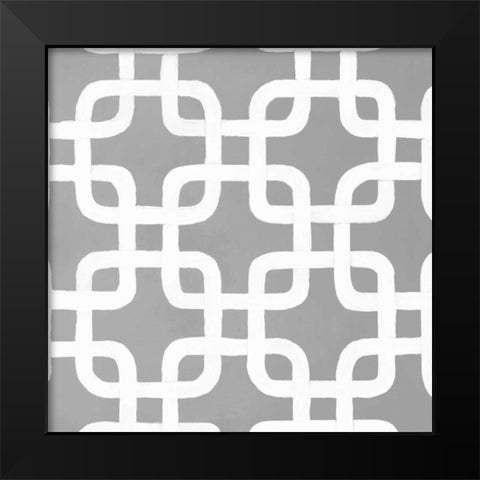Latticework Tile IV Black Modern Wood Framed Art Print by Smith, Hope