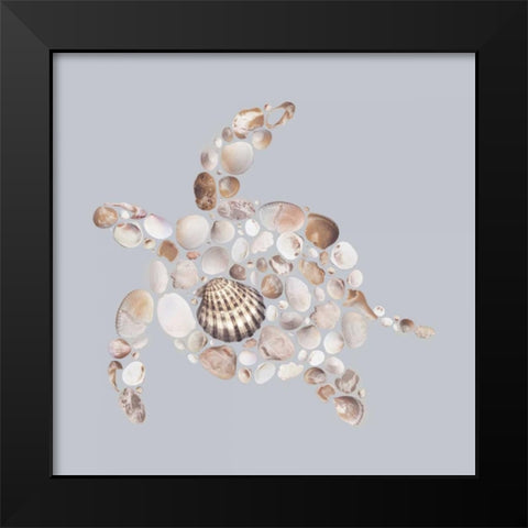 Sea Turtle Black Modern Wood Framed Art Print by Lloyd, Justin