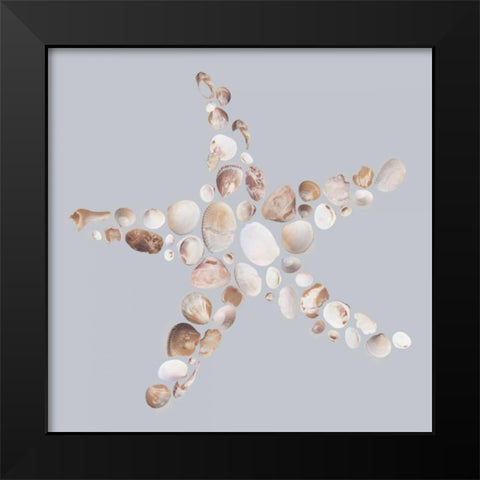 Starfish Black Modern Wood Framed Art Print by Lloyd, Justin
