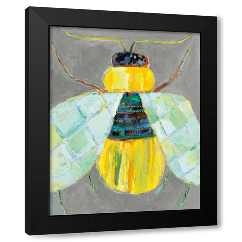 Whats Bugging You? I Black Modern Wood Framed Art Print by Swider, Staci