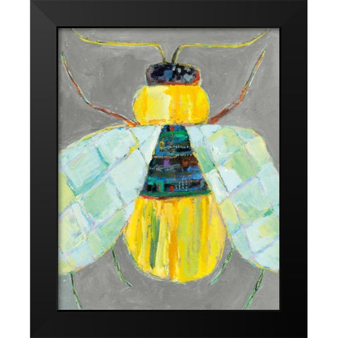 Whats Bugging You? I Black Modern Wood Framed Art Print by Swider, Staci