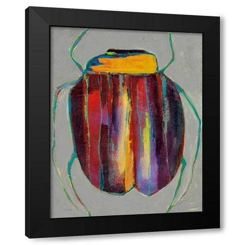 Whats Bugging You? IV Black Modern Wood Framed Art Print with Double Matting by Swider, Staci