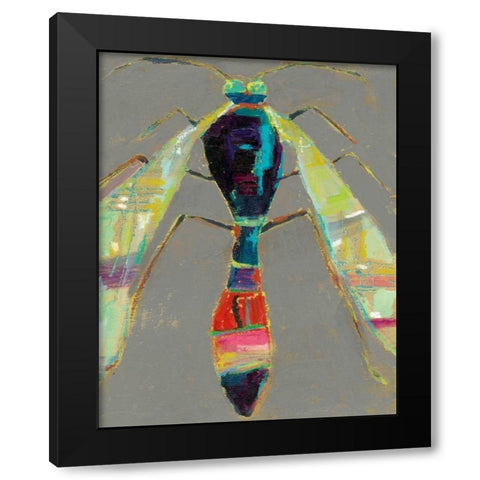 Whats Bugging You? III Black Modern Wood Framed Art Print with Double Matting by Swider, Staci