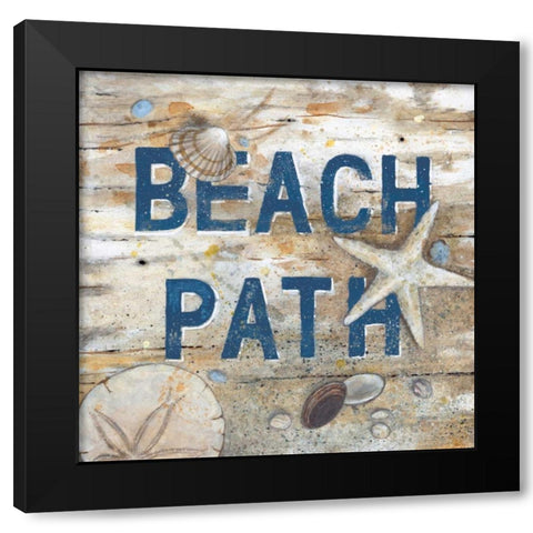 Beach Path Black Modern Wood Framed Art Print by Fisk, Arnie