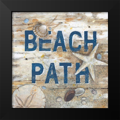 Beach Path Black Modern Wood Framed Art Print by Fisk, Arnie