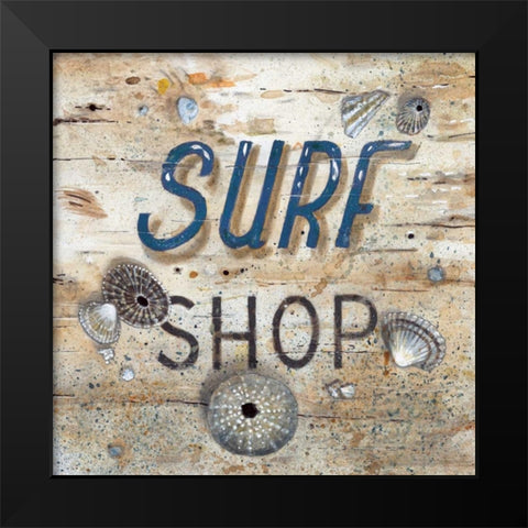 Surf Shop Black Modern Wood Framed Art Print by Fisk, Arnie