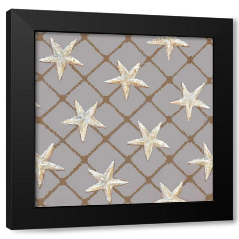 Net Full of Stars Black Modern Wood Framed Art Print by Fisk, Arnie