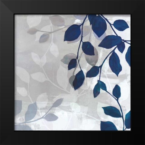 Leaves in the Mist I Black Modern Wood Framed Art Print by Venter, Tandi